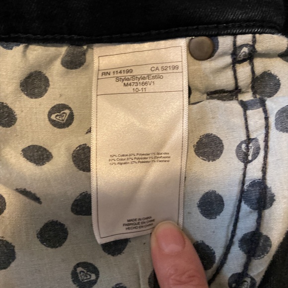 ROXY jeans Estilo Stretch Denim 31 DARK - Picture 3 of 6